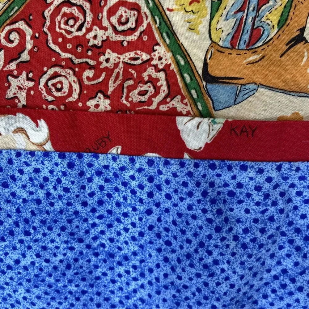 2 Vintage Pillow Cases Western Cowboy Stagecoach Wild West Standard Size Covers